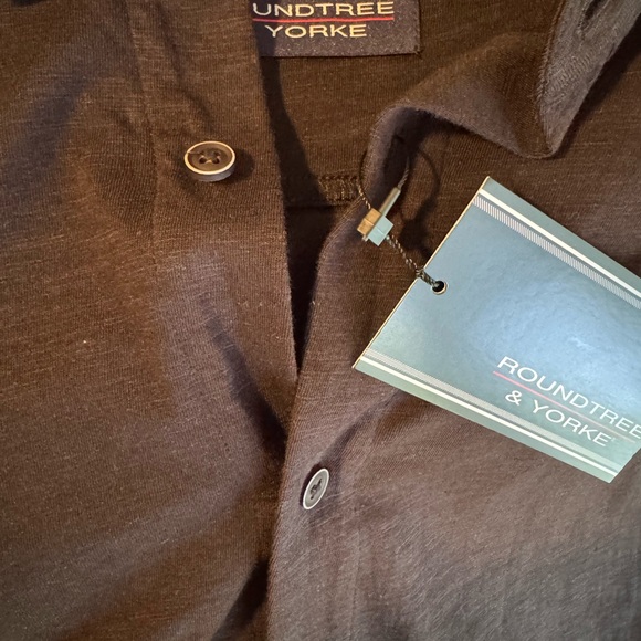 Men's Black button down Shirt - Picture 3 of 4